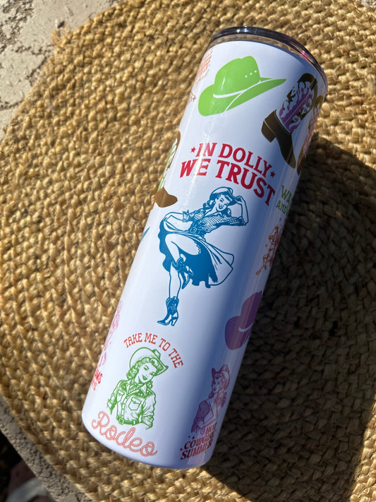 "DOLLY" 20 oz skinny Tumbler